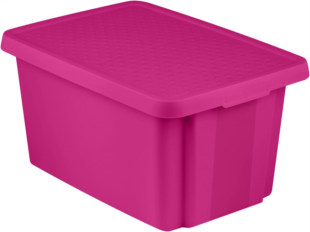 Úložný box s víkem  45L - fialový CURVER