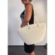 Taška nákupní , pikniková  bag ,imitace háčkování - krémová CURVER