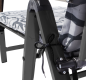 Zahradní polohovací lehátko ASS COMFORT, antracit/černé
