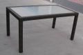 Zahradní stolek RATAN se skleněnou deskou 150x90cm
