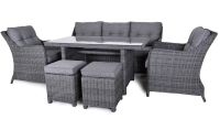 TRADGARD Zahradní set SAN DIEGO, umělý ratan, antracit