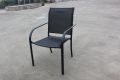 Zahradní kovové křeslo černé