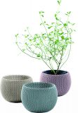 Sada designových plastových květináčů COZIES TRIO