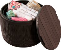 Zahradní úložný box CIRCA RATTAN 42 x 68 x 68 cm