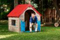 Plastový skládací dětský domeček - interiér/exteriér