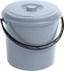 Kbelík s víkem - 10L - šedý