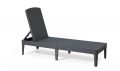 Luxusní zahradní lehátko JAIPUR, grafit