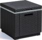 Zahradní chladnička taburet ICE CUBE, grafit