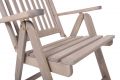 Zahradní křeslo dřevěné HOLIDAY - šedá