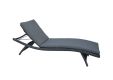 Zahradní polyratanové lehátko CHARLOTTE, antracit