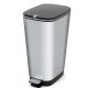 Odpadkový koš CHIC  50 L - stříbrný