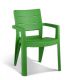Zahradní plastové křeslo IBIZA zelená
