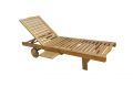 Zahradní dřevěné lehátko LEILA, 30 x 60 x 200 cm