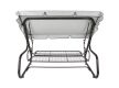 Zahradní houpačka kovová 4místná rozkládací s moskytiérou