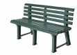 Plastová lavice ORCHIDEA - zelená, 145 x 74 x 49 cm