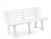 Plastová lavice ORCHIDEA - bílá, 145 x 74 x 49 cm