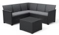 KETER Zahradní set EMMA CORNER, polyratan, grafit