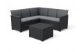 KETER Zahradní set EMMA CORNER, polyratan, grafit