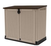 Zahradní box, 110 x 130 x 74 cm, béžová + hnědá