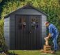 Zahradní domek Newton 252 x 228 x 224 cm, šedý