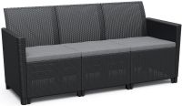 CLAIRE 3 SEATERS SOFA  - grafit