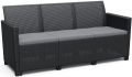 CLAIRE 3 SEATERS SOFA  - grafit