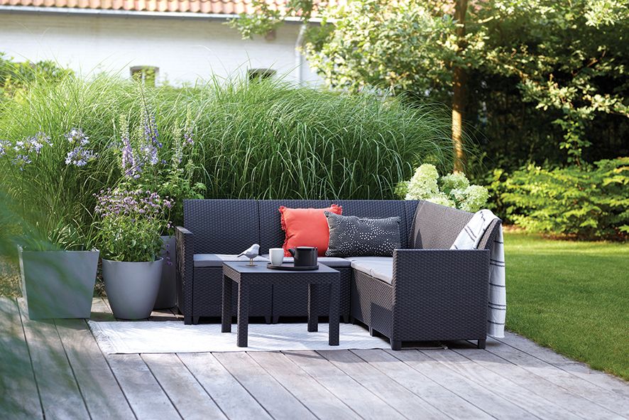CLAIRE 5 SEAT CORNER set, grafit