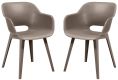 AKOLA křeslo 2ks - cappucino