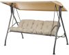 SEVILLA zahradní houpačka kovová, béžová