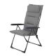 Zahradní křeslo camping IMPERIAL, kovové, šedé