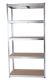 Pozinkovaný regál 90 x 40 x 180 cm, stříbrný