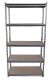 Pozinkovaný regál 90 x 45 x 180 cm, černý