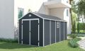 Domek AVE J, 239 x 456 x 242 cm, tmavě šedá