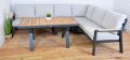 ROTTERDAM terasová rohová sedací souprava, hliník