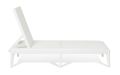 NUMANA plastové zahradní lehátko, bílá