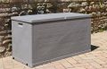 WOOD zahradní plastový úložný box 420 L, světle šedá