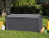 SANTORINI PLUS zahradní plastový úložný box, 550 L, grafit