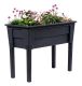 NIAGARA vyvýšený plastový květináč, grafit