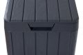 RIO GARDEN zahradní plastový koš 80 L, grafit