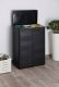 ELEGANCE S Recyklační skříňka, černá