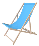 Bahama dřevěné lehátko, modré