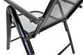 Zahradní křeslo, kovové, polohovací, černá