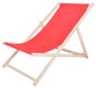 Bahama dřevěné lehátko, červené