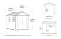 NEWTON 2.0 Zahradní domek, 230 x 287 x 246 cm