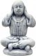 Zahradní socha - Buddha (neslyšící), dekorace, betonová, 25 cm